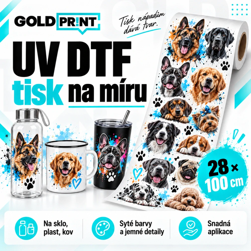 UV DTF samolepky na metr – vlastní motiv